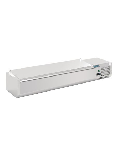 Saladette à poser avec couvercle Série G 7x GN 1/4 - Polar - FA855
