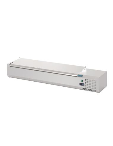 Saladette à poser avec couvercle Série G 7x GN 1/4 - Polar - FA855