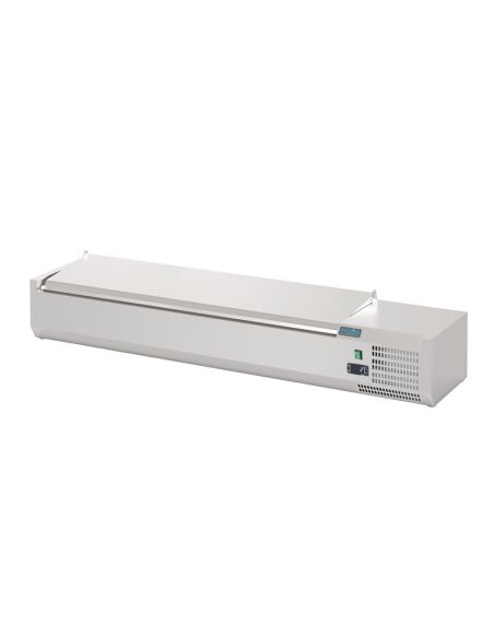 Saladette à poser avec couvercle Série G 7x GN 1/4 - Polar - FA855