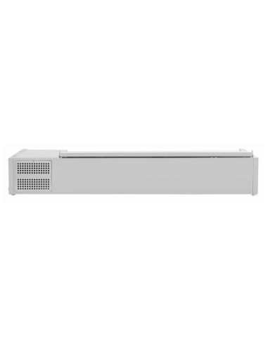 Saladette à poser avec couvercle Série G 7x GN 1/4 - Polar - FA855