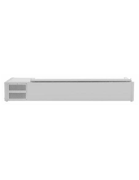 Saladette à poser avec couvercle Série G 7x GN 1/4 - Polar - FA855
