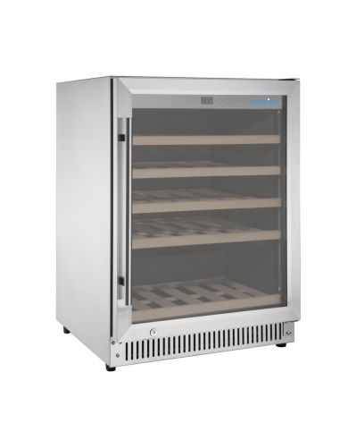 Rafraîchisseur à vin dessous de comptoir Série G inox 47 bouteilles - Polar - GM627