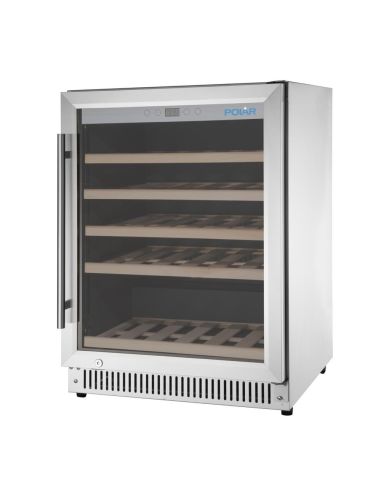 Rafraîchisseur à vin dessous de comptoir Série G inox 47 bouteilles - Polar - GM627