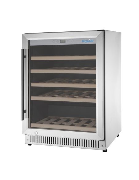 Rafraîchisseur à vin dessous de comptoir Série G inox 47 bouteilles - Polar - GM627