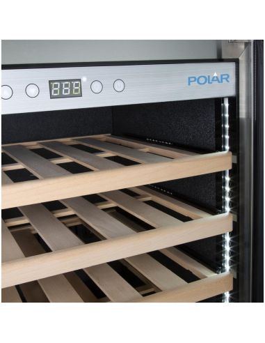Rafraîchisseur à vin dessous de comptoir Série G inox 47 bouteilles - Polar - GM627