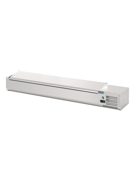 Saladette à poser avec couvercle Série G 8x GN 1/4 - Polar - FA856
