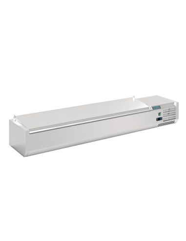 Saladette à poser avec couvercle Série G 8x GN 1/4 - Polar - FA856
