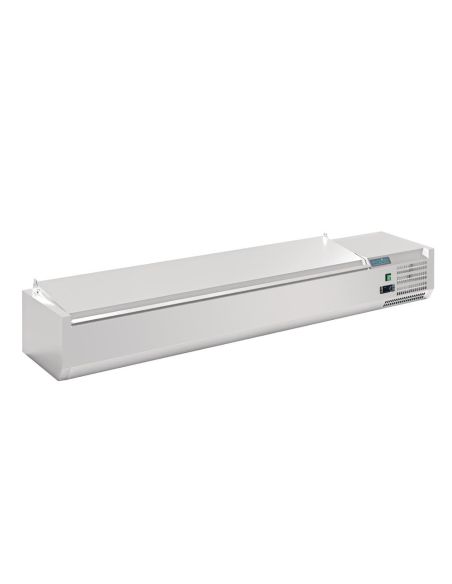 Saladette à poser avec couvercle Série G 8x GN 1/4 - Polar - FA856