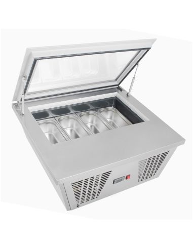 Congélateur à glace de comptoir Série G 4 bacs Napoli - Polar - GK068