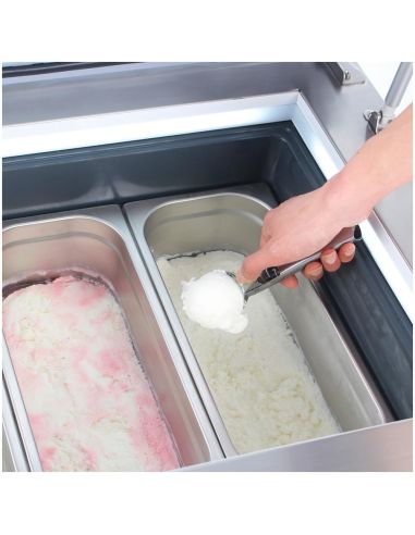 Congélateur à glace de comptoir Série G 4 bacs Napoli - Polar - GK068