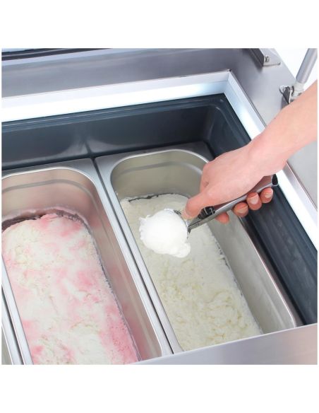 Congélateur à glace de comptoir Série G 4 bacs Napoli - Polar - GK068