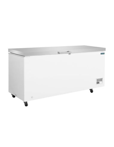 Congélateur coffre avec couvercle inox Série G 581L - Polar - GP898