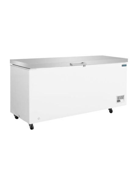 Congélateur coffre avec couvercle inox Série G 581L - Polar - GP898