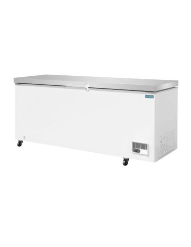 Congélateur coffre avec couvercle inox Série G 581L - Polar - GP898