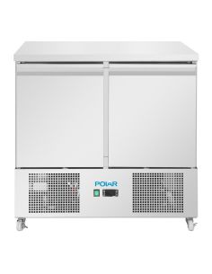 Comptoir à salade série U froid ventilé 2 portes - Polar - UA089