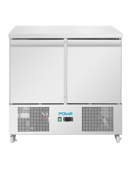 Comptoir à salade série U froid ventilé 2 portes - Polar - UA089