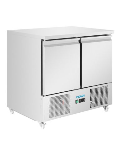 Comptoir à salade série U froid ventilé 2 portes - Polar - UA089