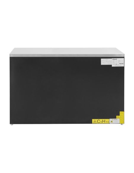 Table réfrigérée positive trois portes série G noire 400 L - Polar - PG023