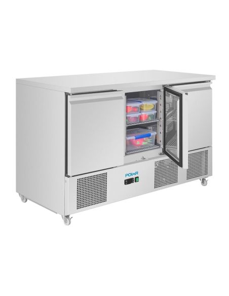 Comptoir à salade froid ventilé Série U 3 portes - Polar - UA090