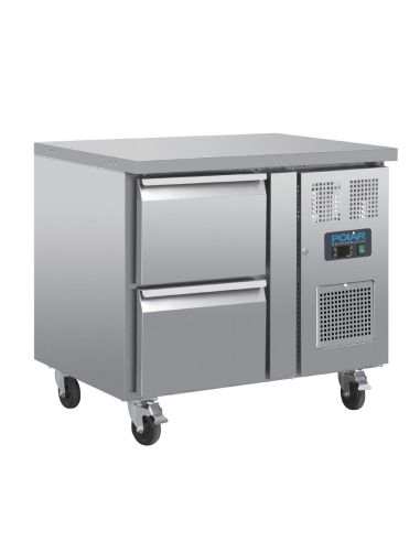 Table réfrigérée GN 1/1 ventilée 2 tiroirs Série U - Polar - DA546