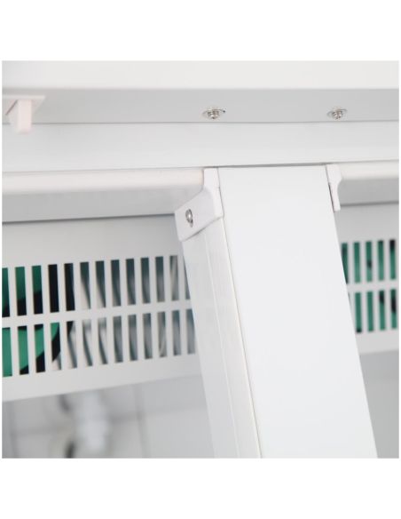 Armoire réfrigérée négative double porte Série C blanche 744L - Polar - CZ782