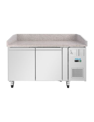 Comptoir à pizza 2 portes avec dessus en granit Série U 428L - Polar - UA081