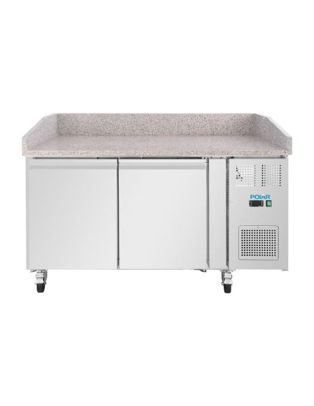 Comptoir à pizza 2 portes avec dessus en granit Série U 428L - Polar - UA081