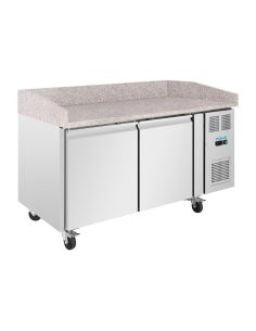 Comptoir à pizza 2 portes avec dessus en granit Série U 428L - Polar - UA081