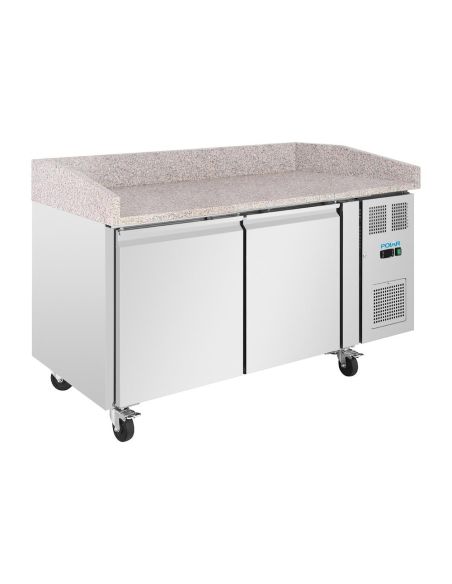 Comptoir à pizza 2 portes avec dessus en granit Série U 428L - Polar - UA081