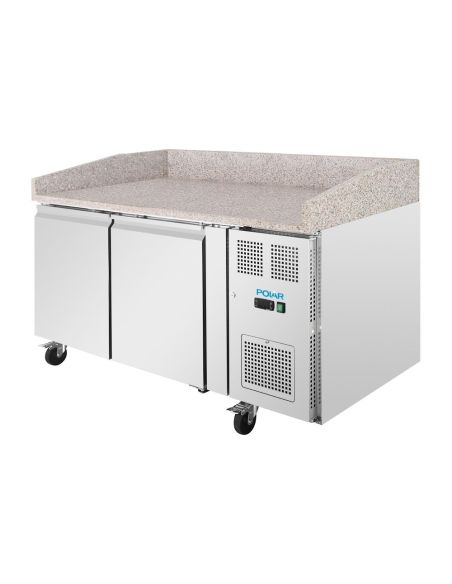 Comptoir à pizza 2 portes avec dessus en granit Série U 428L - Polar - UA081