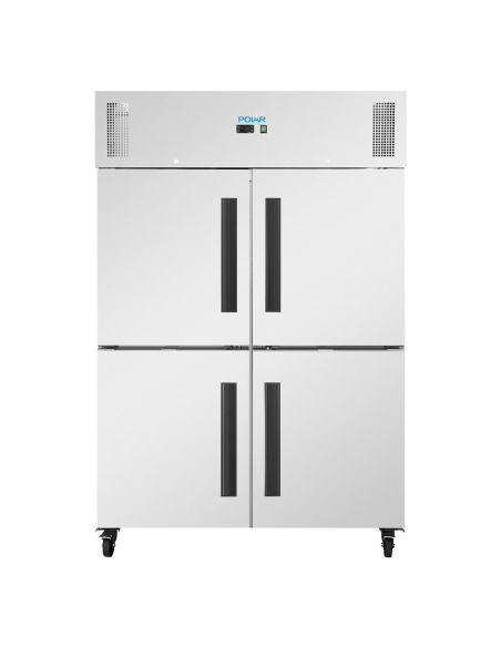 Double armoire réfrigérée positive GN 4 portillons série G 1200L - Polar - PG053