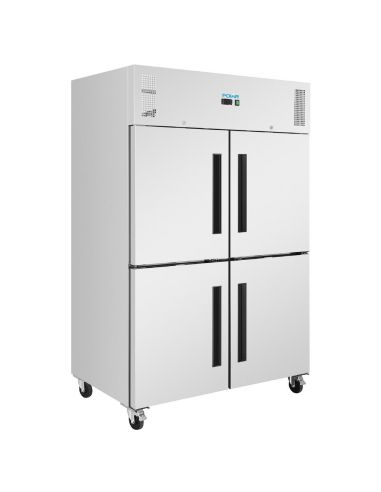 Double armoire réfrigérée positive GN 4 portillons série G 1200L - Polar - PG053