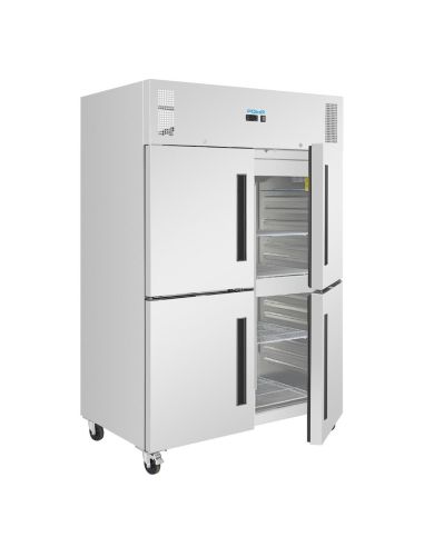 Double armoire réfrigérée positive GN 4 portillons série G 1200L - Polar - PG053