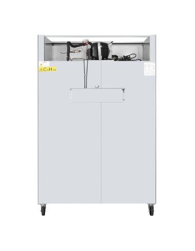 Double armoire réfrigérée positive GN 4 portillons série G 1200L - Polar - PG053