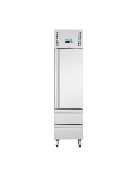 Armoire réfrigérée positive GN slimline 1 porte 2 tiroirs série U 292 L - Polar - UA112