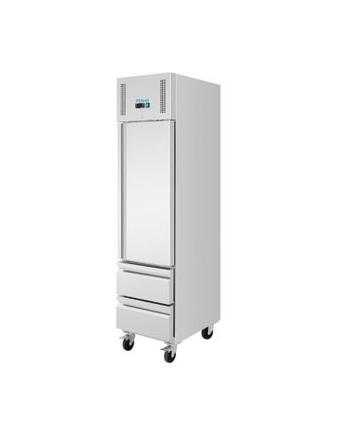 Armoire réfrigérée positive GN slimline 1 porte 2 tiroirs série U 292 L - Polar - UA112