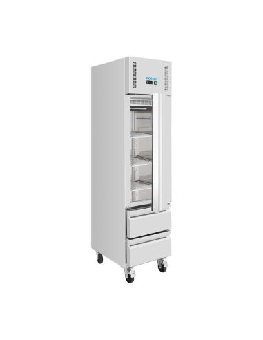 Armoire réfrigérée positive GN slimline 1 porte 2 tiroirs série U 292 L - Polar - UA112