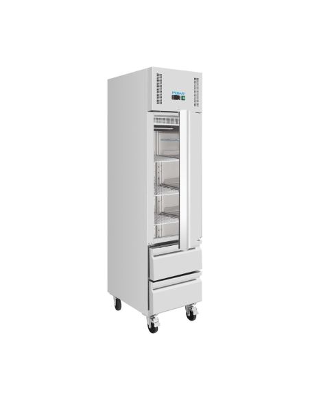 Armoire réfrigérée positive GN slimline 1 porte 2 tiroirs série U 292 L - Polar - UA112