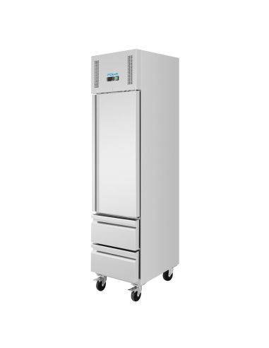 Armoire régrigérée négative GN compacte série G 1 porte et 2 tiroirs 180L - Polar - UA116