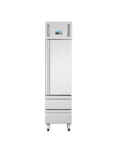 Armoire régrigérée négative GN compacte série G 1 porte et 2 tiroirs 180L - Polar - UA116