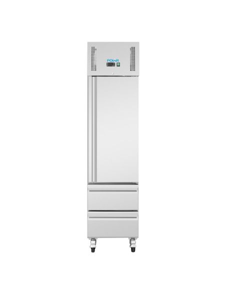 Armoire régrigérée négative GN compacte série G 1 porte et 2 tiroirs 180L - Polar - UA116