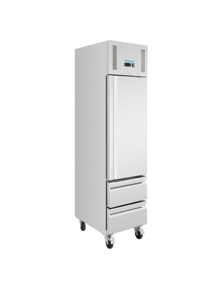 Armoire régrigérée négative GN compacte série G 1 porte et 2 tiroirs 180L - Polar - UA116