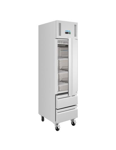 Armoire régrigérée négative GN compacte série G 1 porte et 2 tiroirs 180L - Polar - UA116