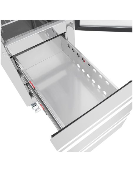 Armoire régrigérée négative GN compacte série G 1 porte et 2 tiroirs 180L - Polar - UA116
