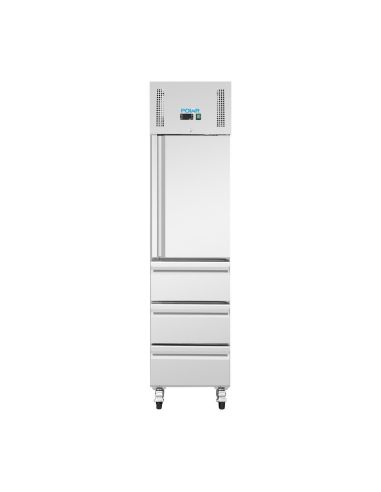 Armoire réfrigérée positive GN slimline 1 porte 3 tiroirs série U 292 L - Polar - UA113