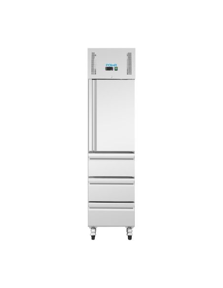 Armoire réfrigérée positive GN slimline 1 porte 3 tiroirs série U 292 L - Polar - UA113