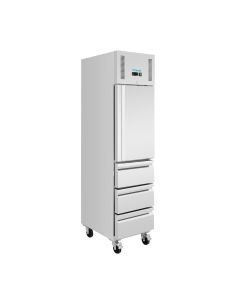 Armoire réfrigérée positive GN slimline 1 porte 3 tiroirs série U 292 L - Polar - UA113