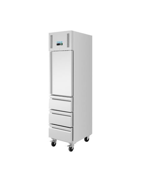 Armoire réfrigérée positive GN slimline 1 porte 3 tiroirs série U 292 L - Polar - UA113