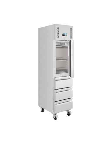 Armoire réfrigérée positive GN slimline 1 porte 3 tiroirs série U 292 L - Polar - UA113