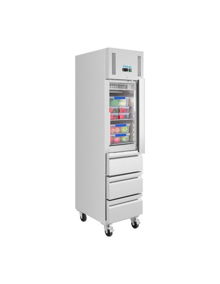 Armoire réfrigérée positive GN slimline 1 porte 3 tiroirs série U 292 L - Polar - UA113